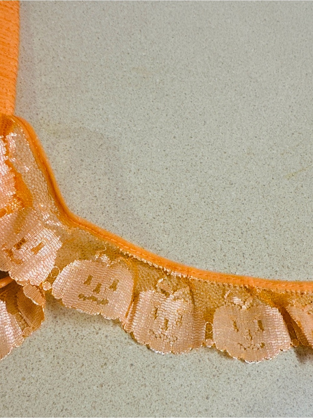 9 Yards Halloween Pumpkin Lace Trim - Decorative Ribbon